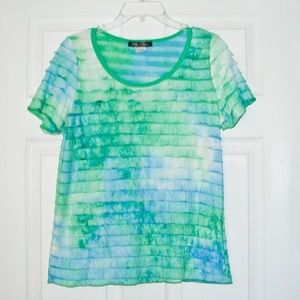 Only Nine Women's Ruffle Top Size: Petite Large